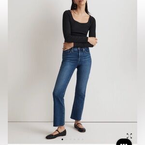 Madewell 31 Petite kick out jeans Brinton Wash